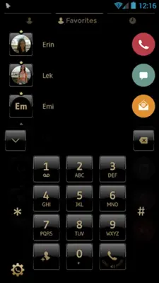 Theme Dialer Dusk Black Gold android App screenshot 4